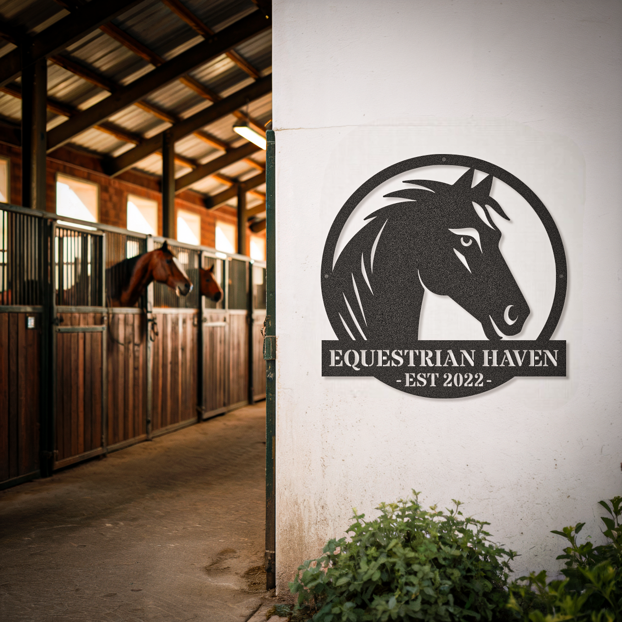 Horse Sign Farm Animal Wall Art