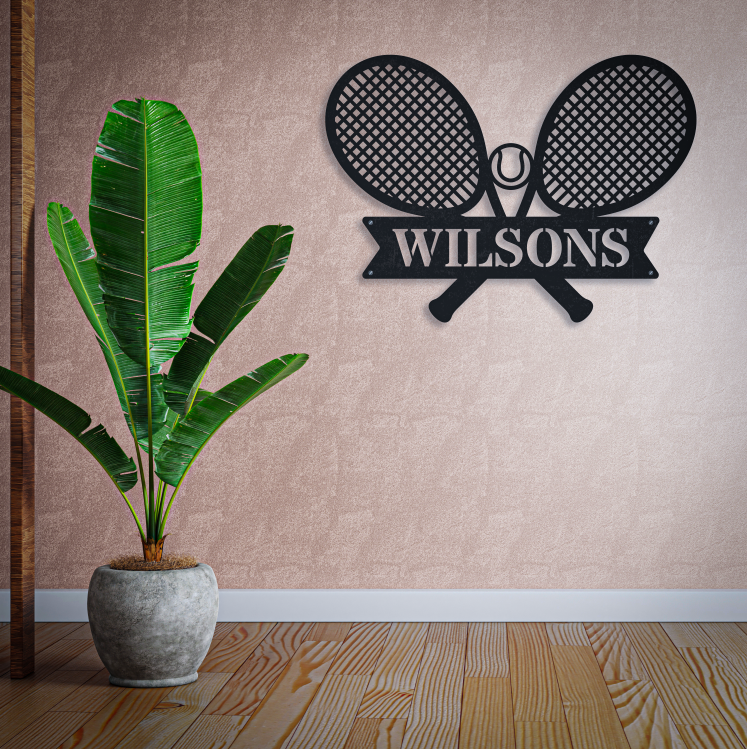 Personalized Name Tennis Sign