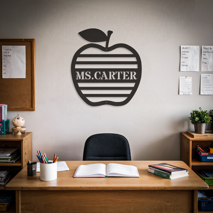 Customized Name Teacher Sign
