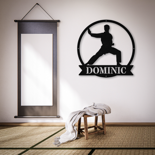 Personalized Name Karate Sign