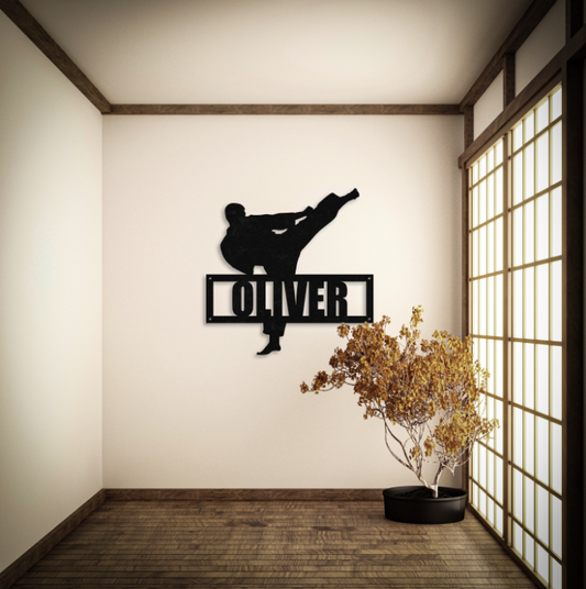 Personalized Name Karate Sign