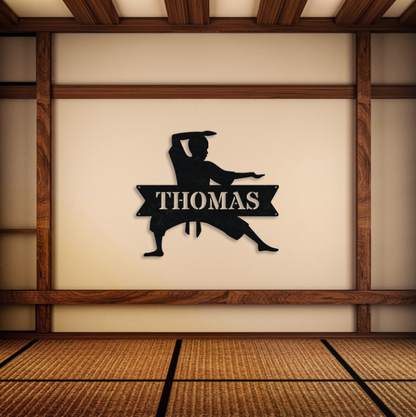 Personalized Name Karate Sign
