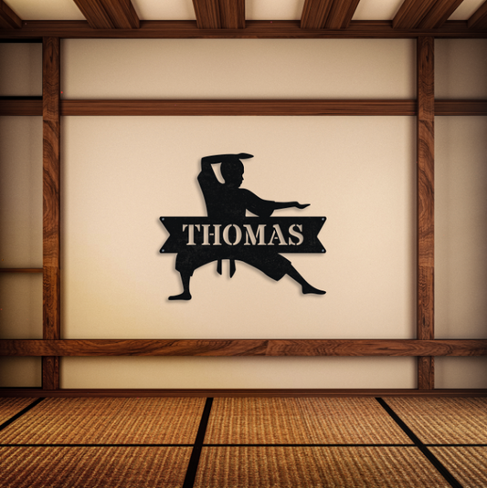Personalized Name Karate Sign