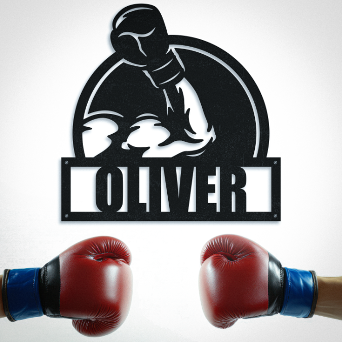 Personalized Name Boxing Sign