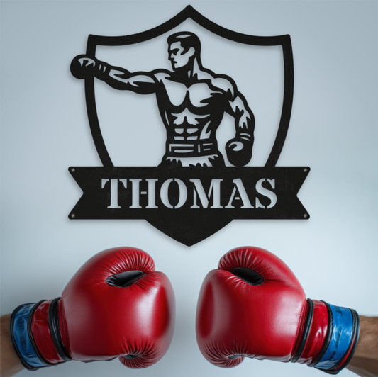 Personalized Name Boxing Sign