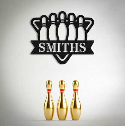 Personalized Name Bowling Sign