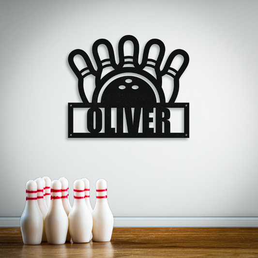 Personalized Name Bowling Sign