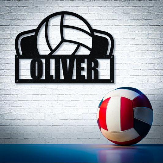Personalized Name Volleyball Sign