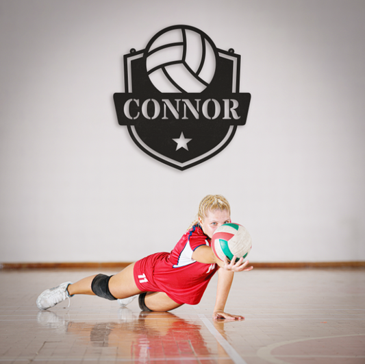 Personalized Name Volleyball Sign