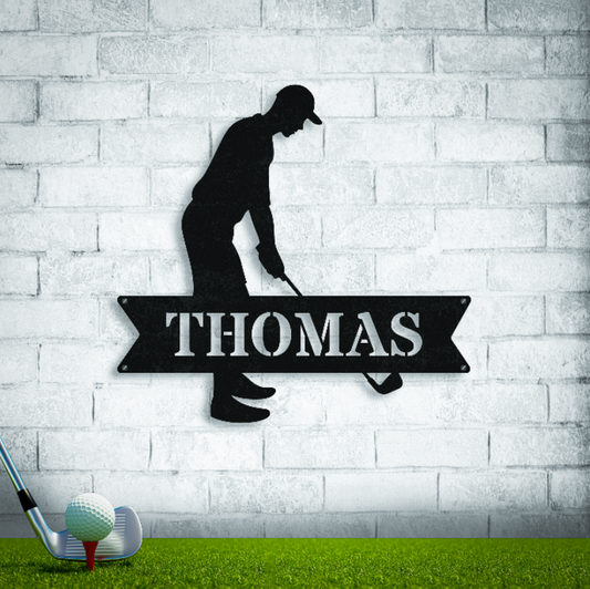 Personalized Name Golf Player Sign