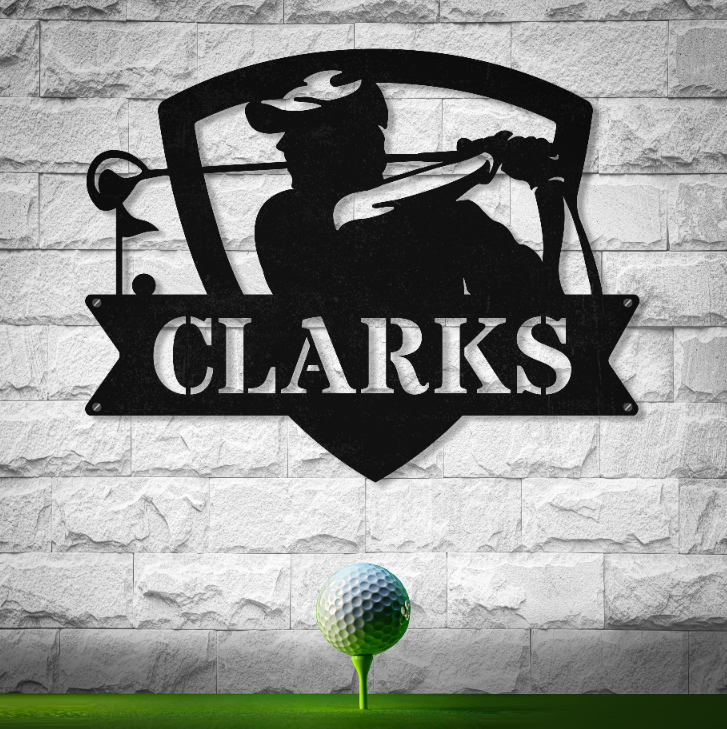 Personalized Name Golf Player Sign