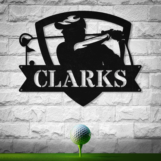 Personalized Name Golf Player Sign
