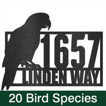 Choose Your Bird Species Home Address Sign