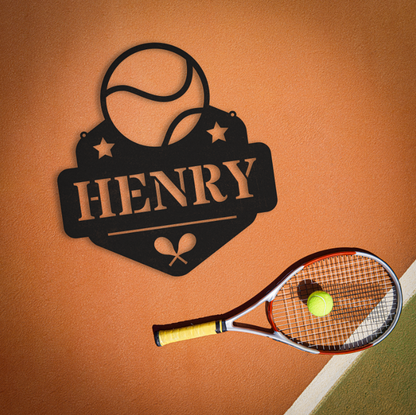 Personalized Name Tennis Sign
