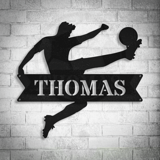 Personalized Name Soccer Player Sign