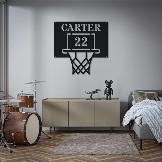 Personalized Name Basketball Sign