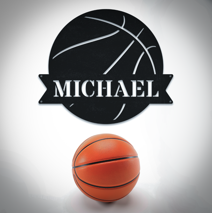 Personalized Name Basketball Sign