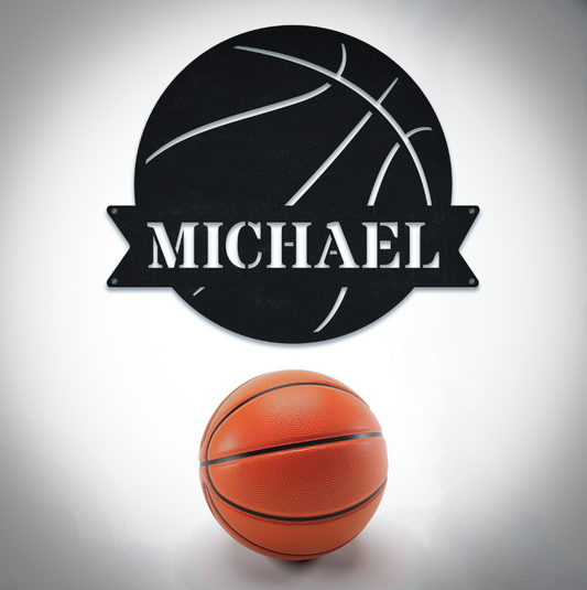 Personalized Name Basketball Sign
