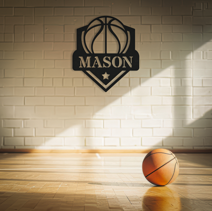 Personalized Name Basketball Sign