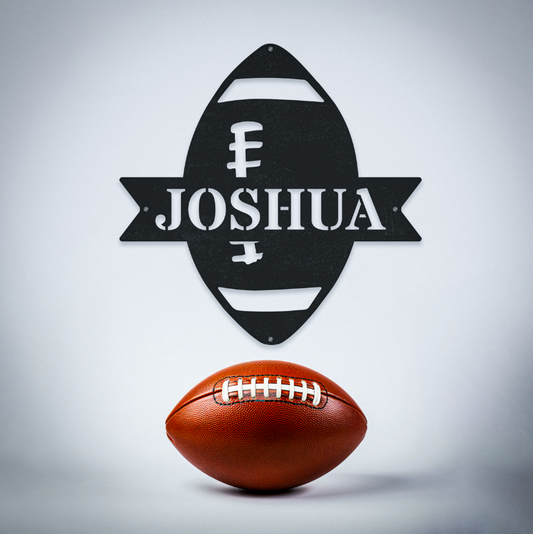 Personalized Name Football Sign