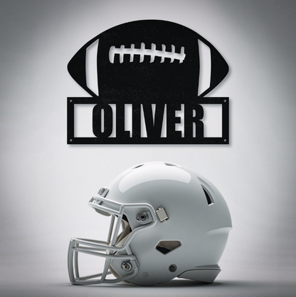 Personalized Name Football Sign