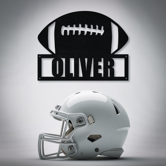 Personalized Name Football Sign