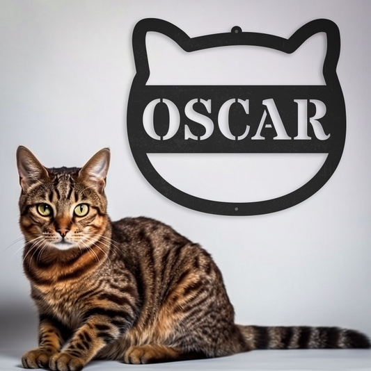 Customized Name Cat Sign