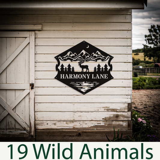 Personalized Choose Your Wild Animal Sign