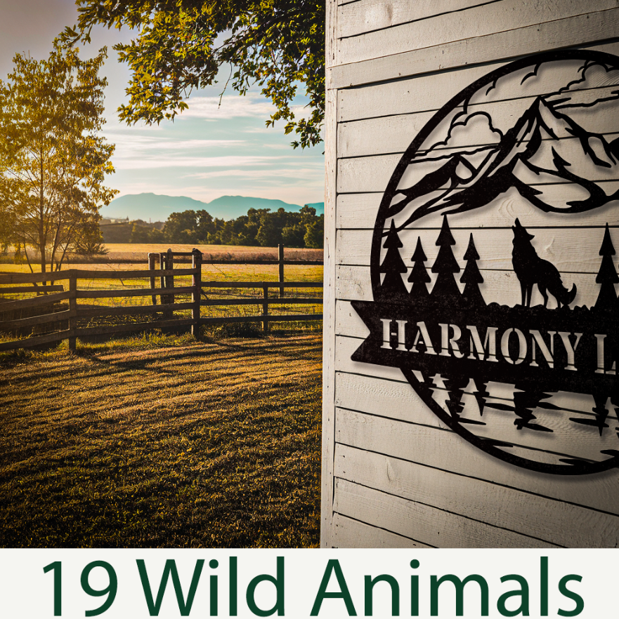 Personalized Choose Your Wild Animal Sign