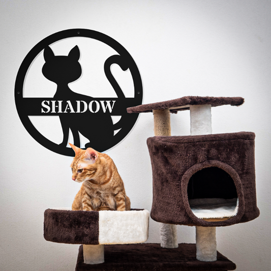 Customized Name Cat Sign