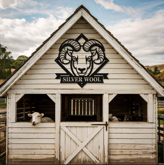 Ram Sign Farm Animal Wall Decor