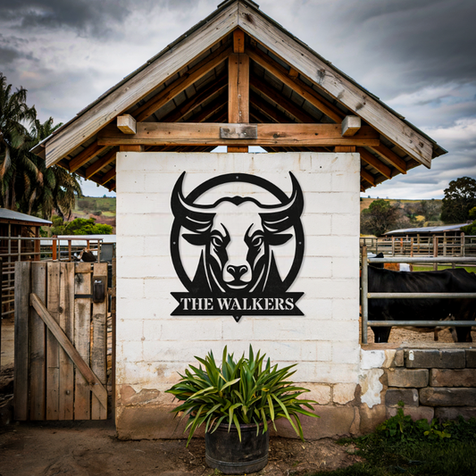 Bull Sign Farm Animal Wall Art