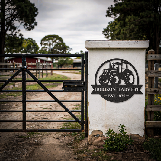 Tractor Sign Farm Wall Art