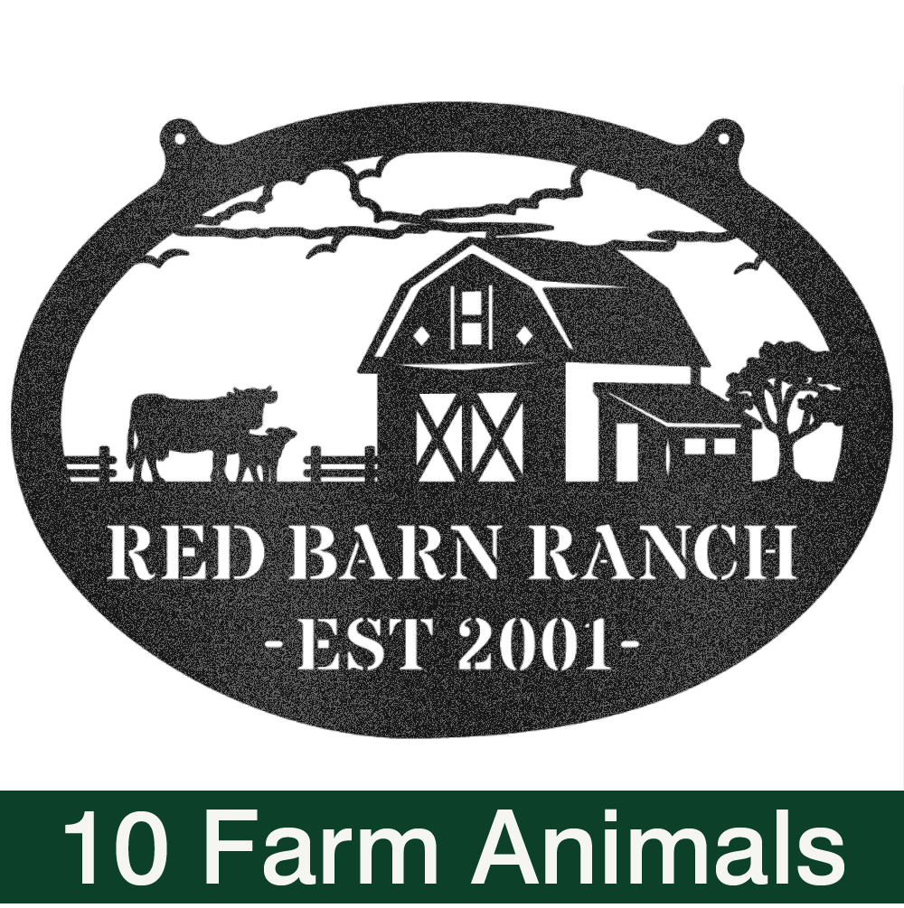 Personalized Sign Choose Your Farm Animal