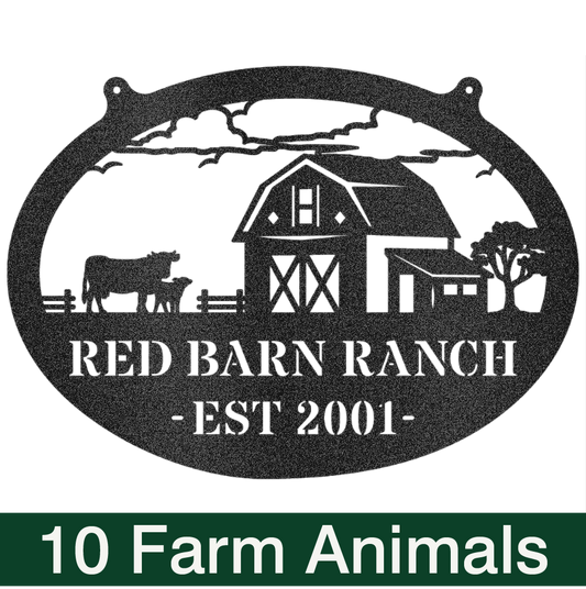 Personalized Sign Choose Your Farm Animal