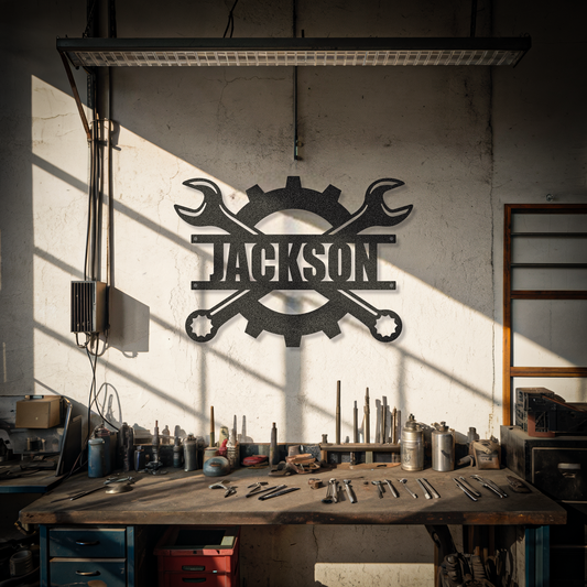 Customized Name Mechanic Sign