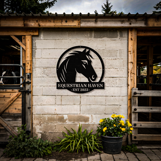 Horse Sign Farm Animal Wall Art