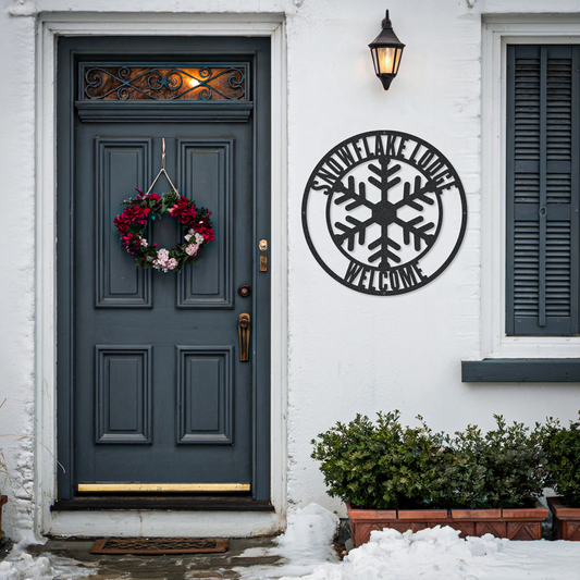 Snowflake Winter Christmas Sign