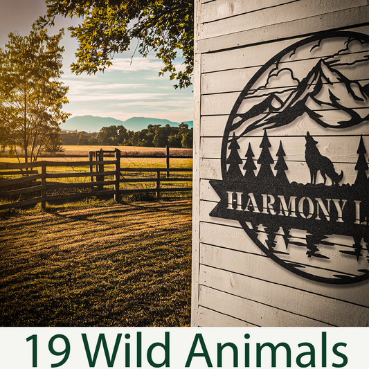 Personalized Choose Your Wild Animal Sign