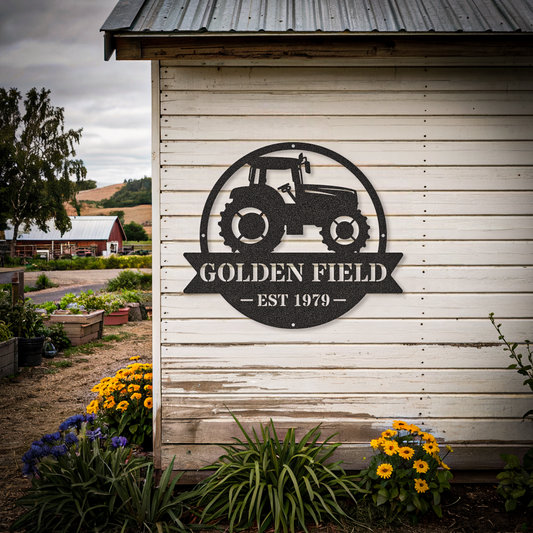Tractor Sign Farm Wall Decor