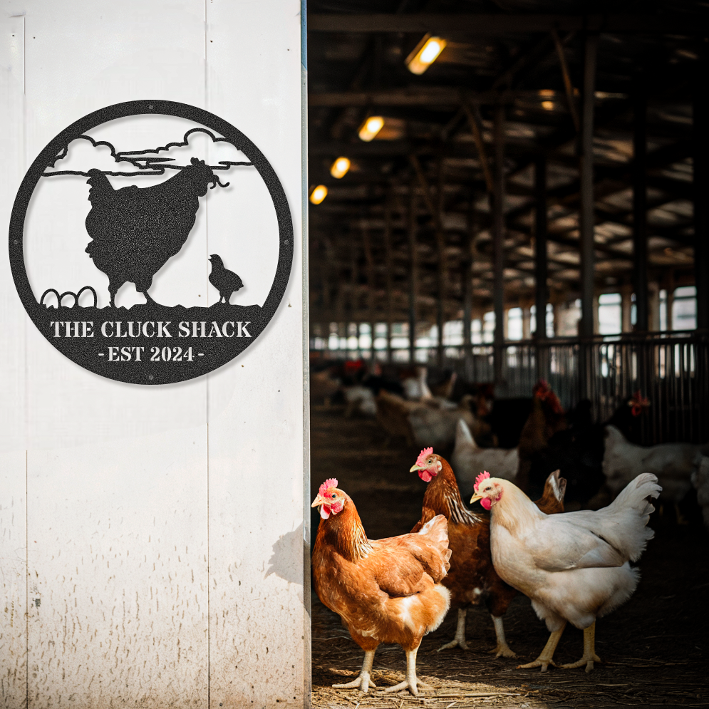 Chicken Coop Sign Farm Animal Wall Art