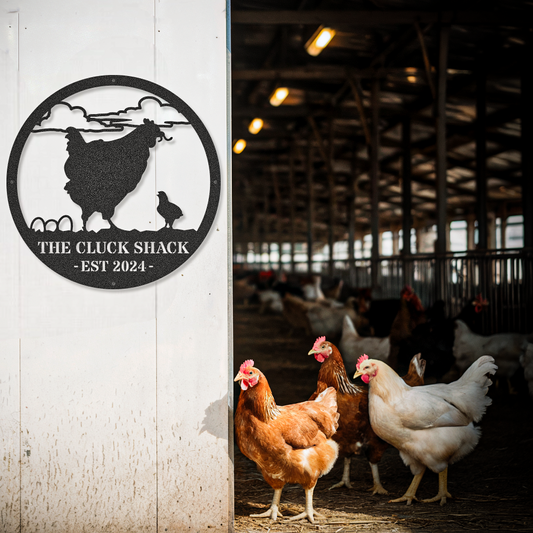 Chicken Coop Sign Farm Animal Wall Art