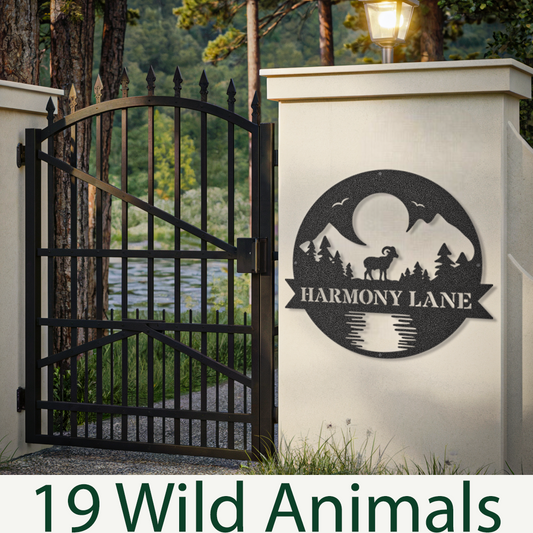 Personalized Choose Your Wild Animal Sign