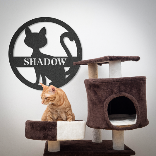 Customized Name Cat Sign
