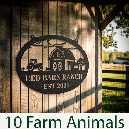 Personalized Sign Choose Your Farm Animal
