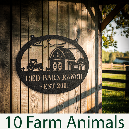 Personalized Sign Choose Your Farm Animal