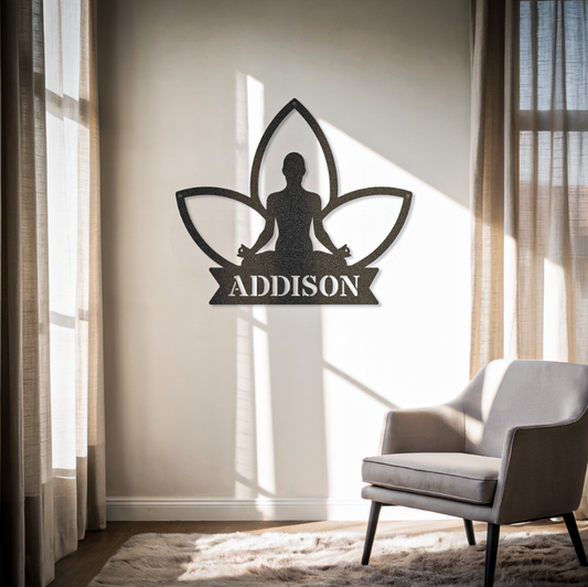Customized Name Yoga Sign