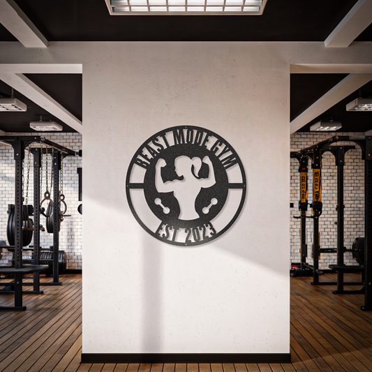 Gym Custom Text Women Fitness Sign