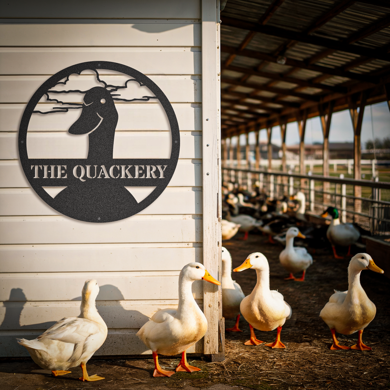 Duck Coop Metal Sign