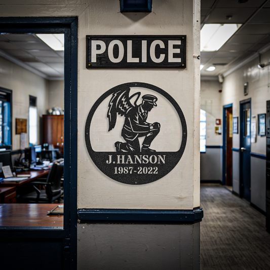 Customized Name Police Sign